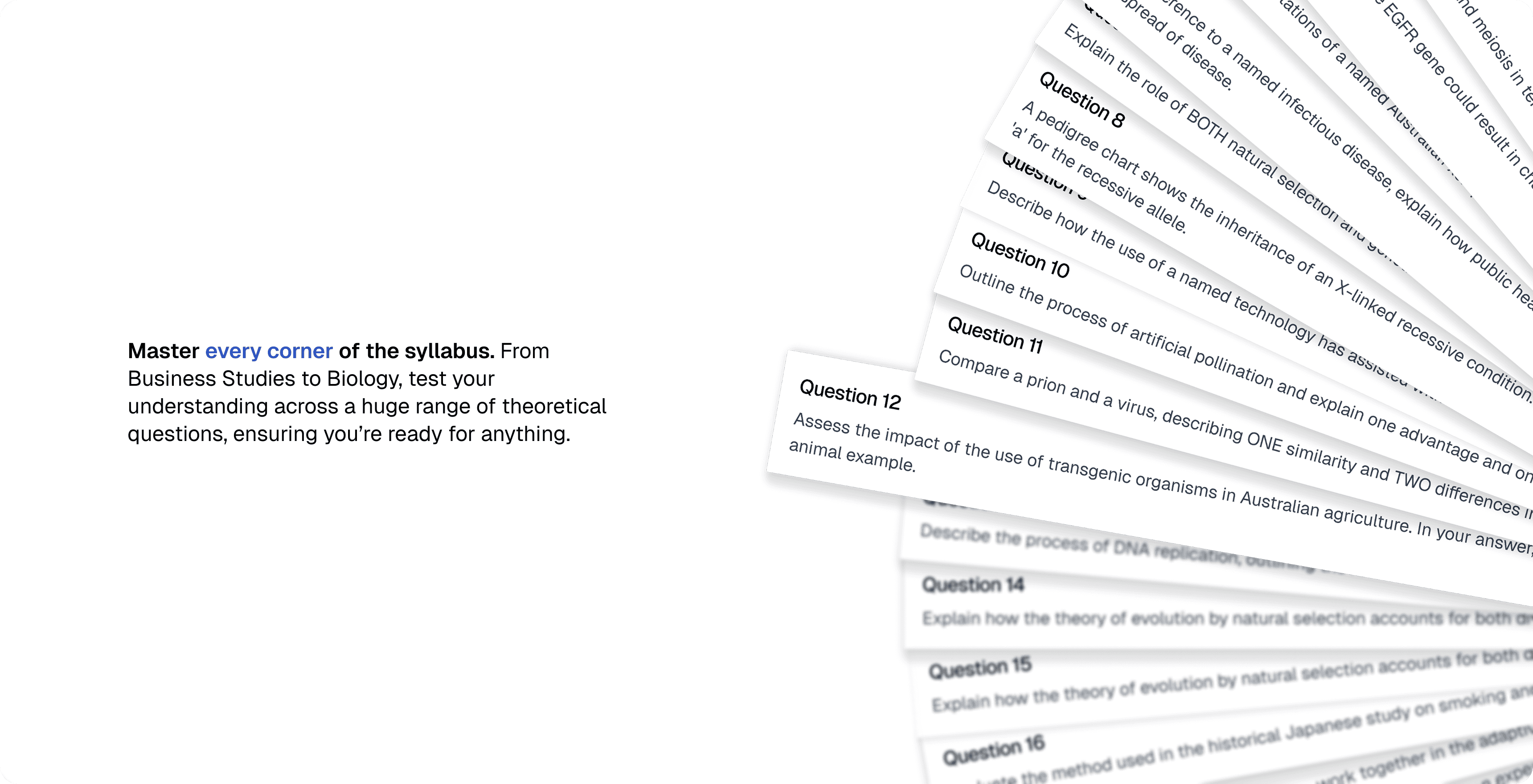 Analytica questions for mastering every corner of the syllabus