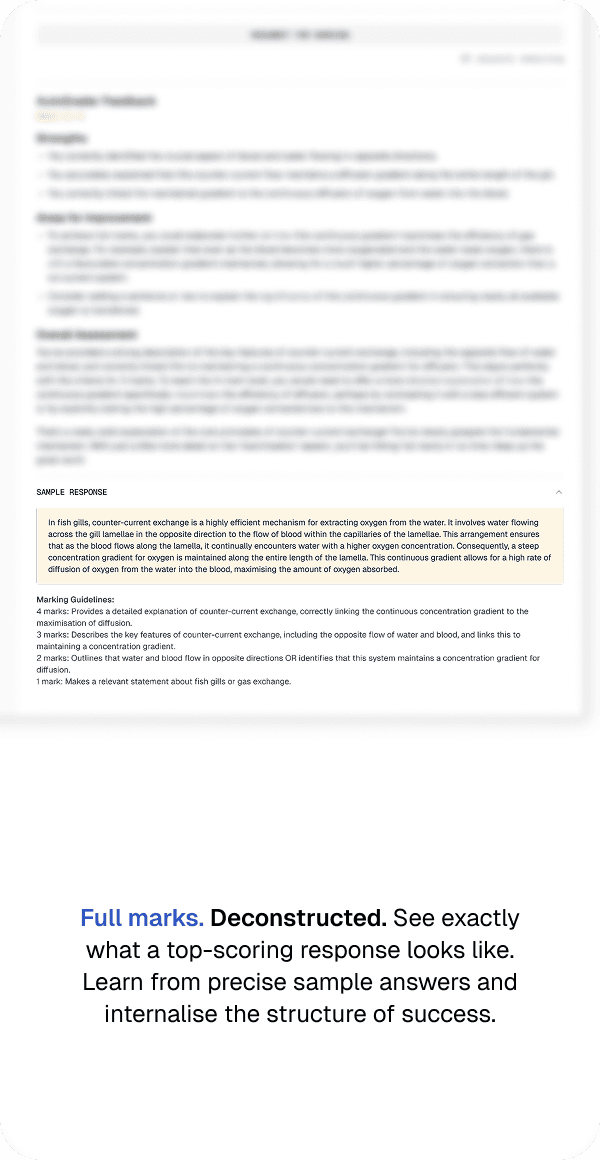 Sample responses in Analytica with full marks deconstructed