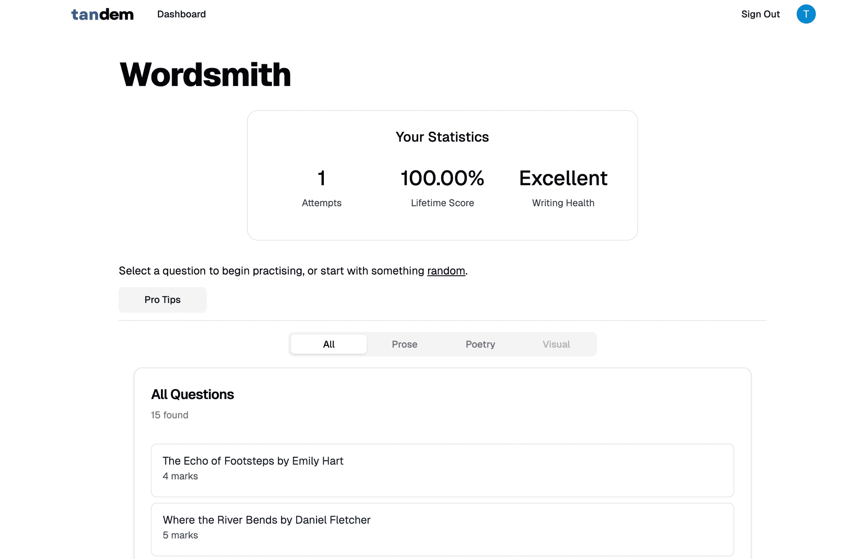 Wordsmith screenshot 1